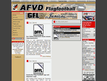Tablet Screenshot of flagfootball.de